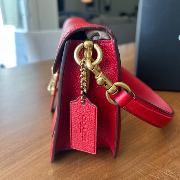 Coach Tabby 26 Bag in Red - Picture 3 of 13